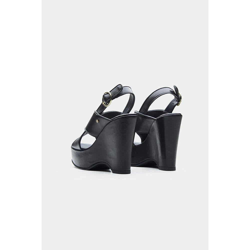 Oroh Women Black Gabriela Wedges Heels