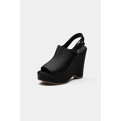 Oroh Women Black Marta Wedges Heels