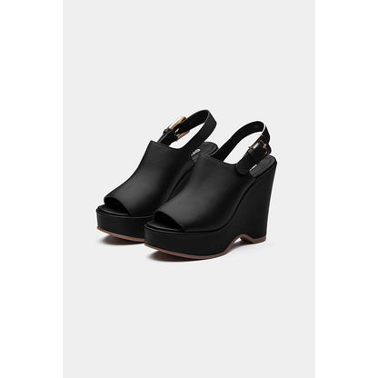 Oroh Women Black Marta Wedges Heels
