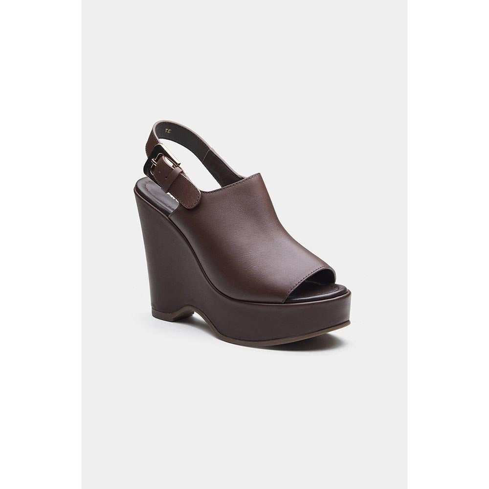 Oroh Women Brown Marta Wedges Heels