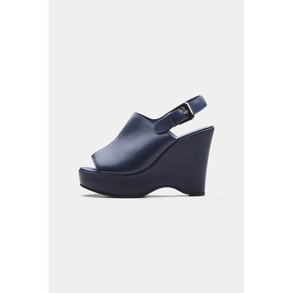 Oroh Women Navy Blue Marta Wedges Heels