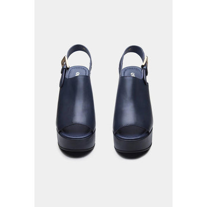 Oroh Women Navy Blue Marta Wedges Heels