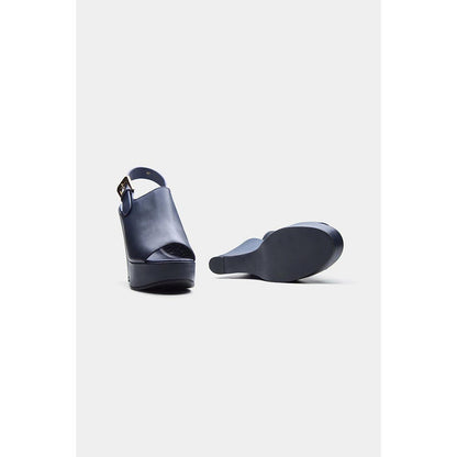 Oroh Women Navy Blue Marta Wedges Heels