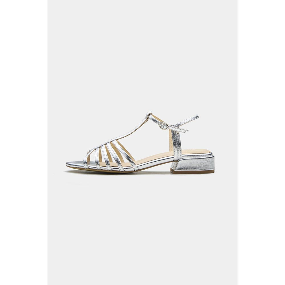 Oroh Women Silver Ana Sandal Heels
