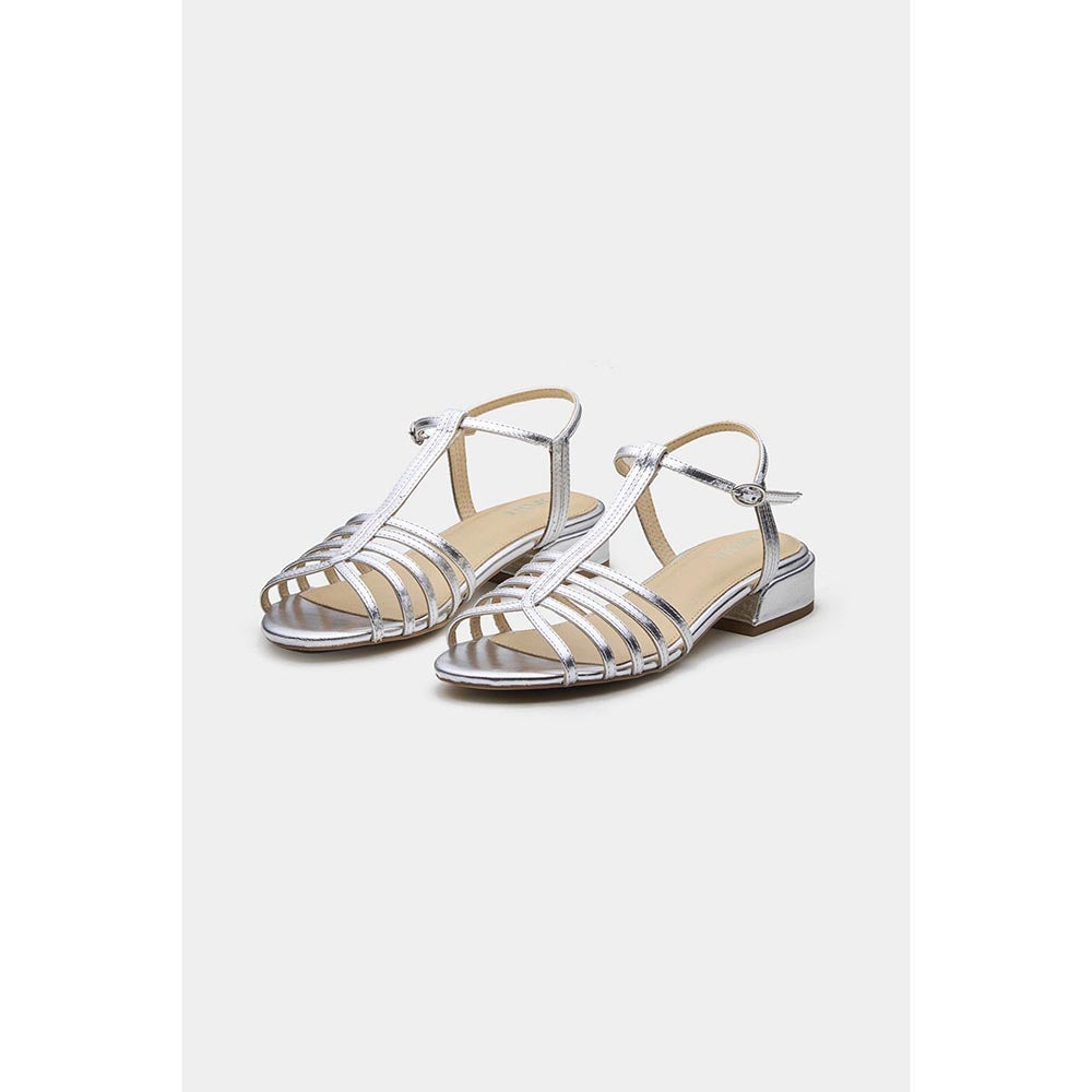 Oroh Women Silver Ana Sandal Heels