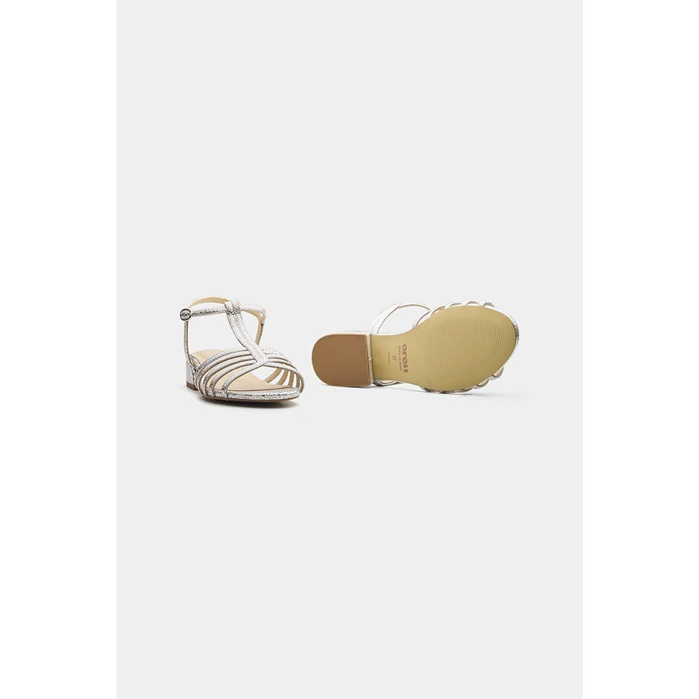 Oroh Women White Ana Sandal Heels