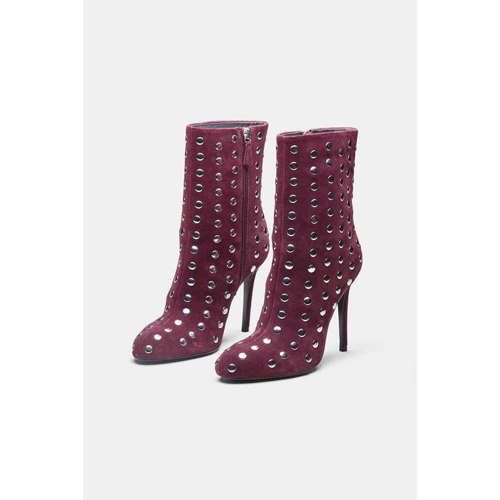 Oroh Women Maroon Eliana Casual Boots