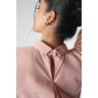 Orthodox Pink Hemp & Bamboo Top with Belt (Set of 2)