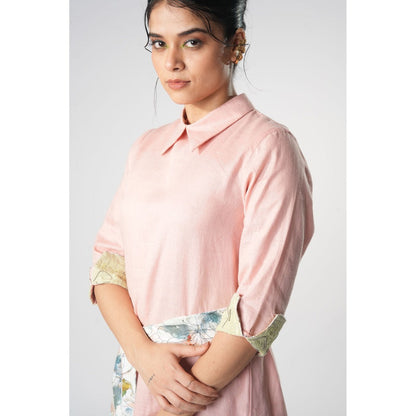 Orthodox Pink Hemp & Bamboo Top with Belt (Set of 2)