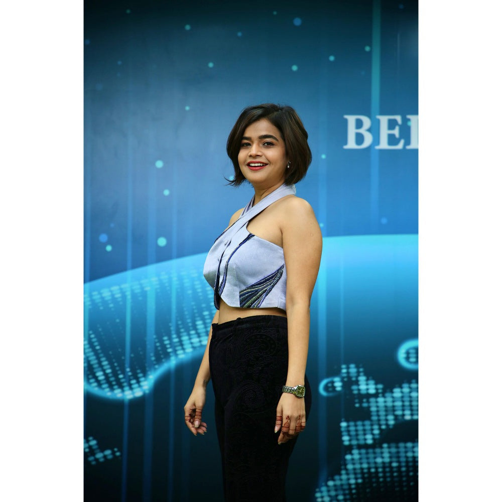 Orthodox Blue Ari Crop Top