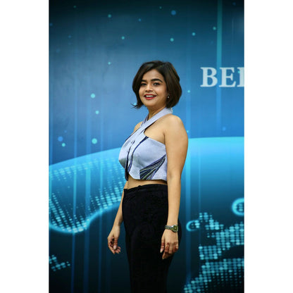 Orthodox Blue Ari Crop Top