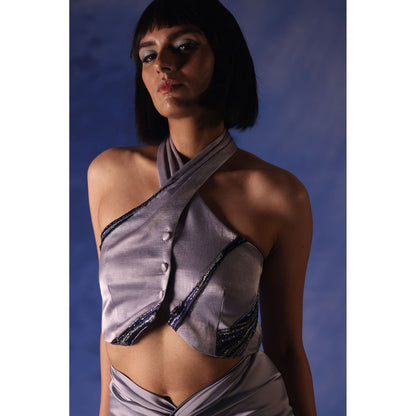 Orthodox Blue Ari Crop Top