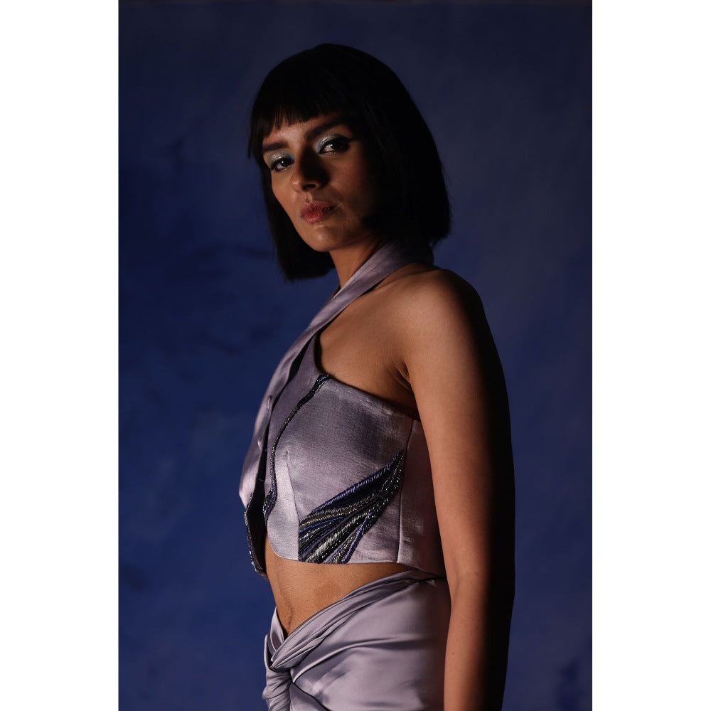 Orthodox Blue Ari Crop Top