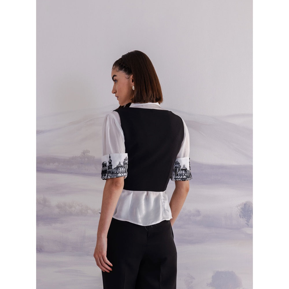 Orthodox Latin-Some Black Vest Jacket