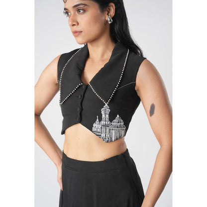 Orthodox Black Vest Top