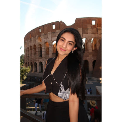 Orthodox Black Vest Top