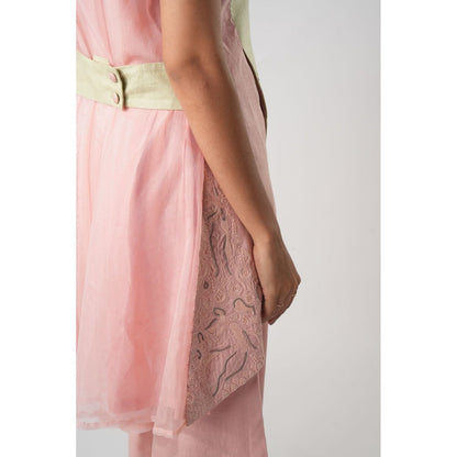 Orthodox Multi-Colour Hemp Blazer Style Tunic Style Top