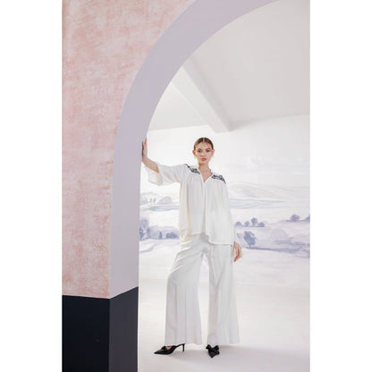 Orthodox White Roman-Inspired Trousers