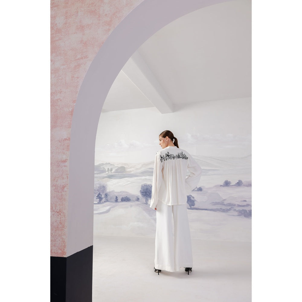 Orthodox White Roman-Inspired Trousers