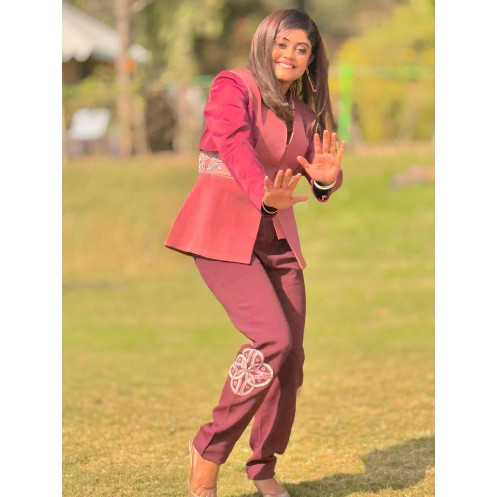 Orthodox Burgundy Sophisticated Aurelian Lopsided Pant