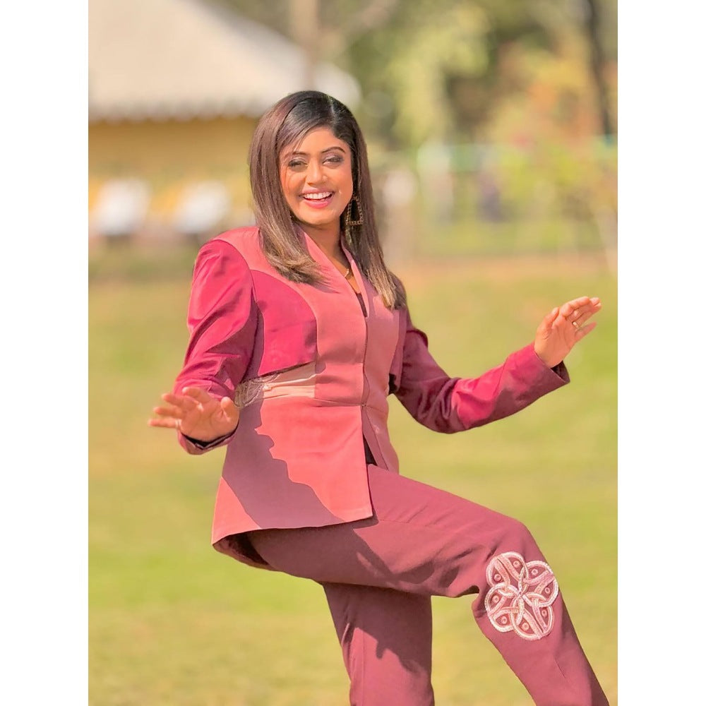 Orthodox Burgundy Sophisticated Aurelian Lopsided Pant