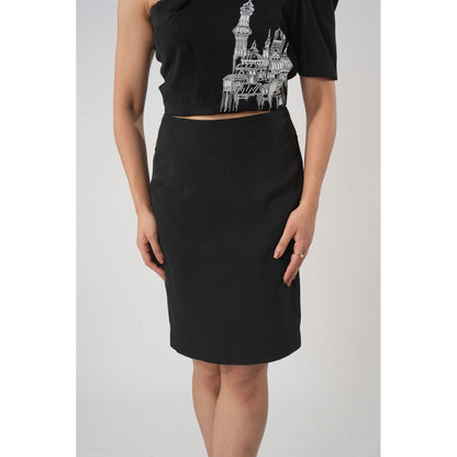 Orthodox Black Smooth Elegance with Oculus Twirl Skirt