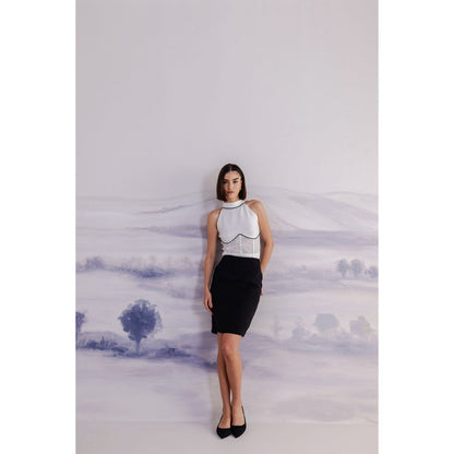 Orthodox Black Smooth Elegance with Oculus Twirl Skirt