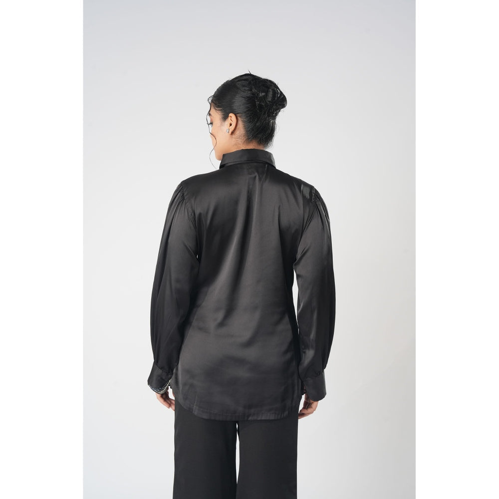 Orthodox Black Dual High Neck Shirt