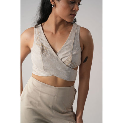 Orthodox Ivory Backless Crop Top