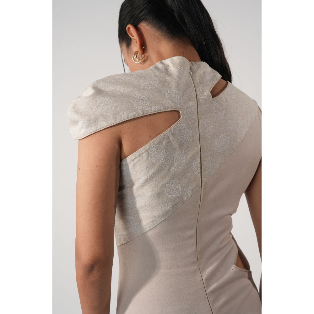 Orthodox Ivory Sleek Denim Dress