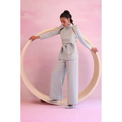 Orthodox Blue Floral Crest Blazer