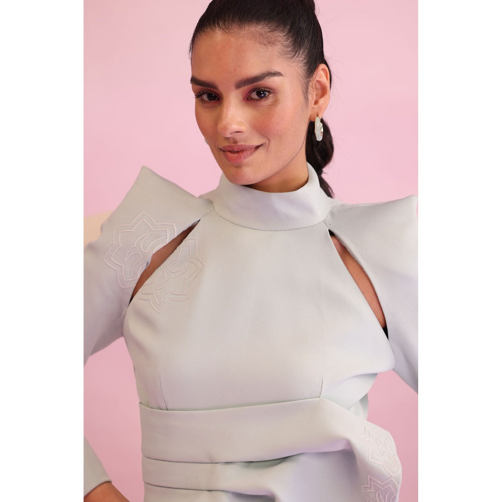 Orthodox Blue Floral Crest Blazer