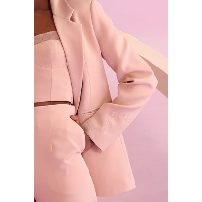 Orthodox Peach Arboreal Elegance Blazer