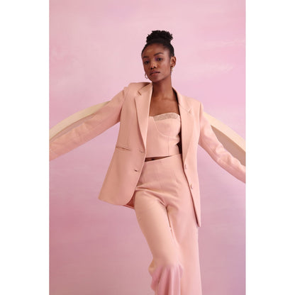 Orthodox Peach Arboreal Elegance Blazer