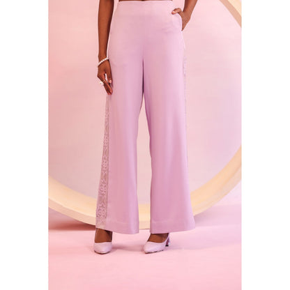 Orthodox Lavender Lattice Bloom Trousers