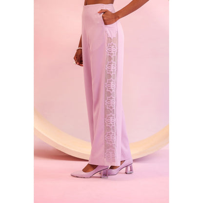 Orthodox Lavender Lattice Bloom Trousers