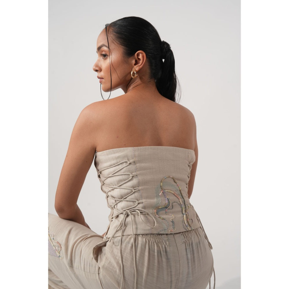 Orthodox Potnia Corset Beige Top