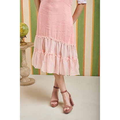 Orthodox Velina Blush Drop Pink Cotton Linen Dress