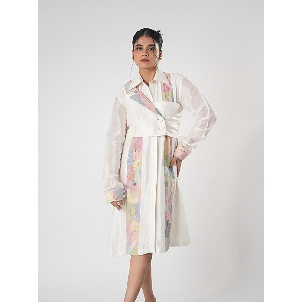 Orthodox Ethereal Elegance Collared Midi Dress