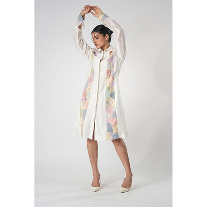 Orthodox Ethereal Elegance Collared Midi Dress