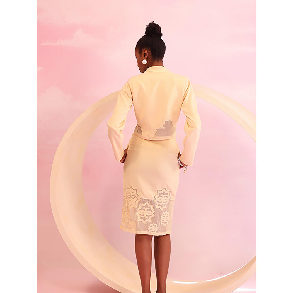 Orthodox Garden Etch Pencil Skirt