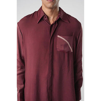 Orthodox Continuum Wine Linen Shirt