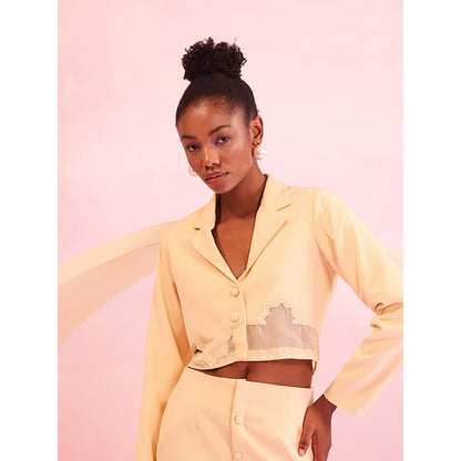 Orthodox Pearl Edge Crop Blazer