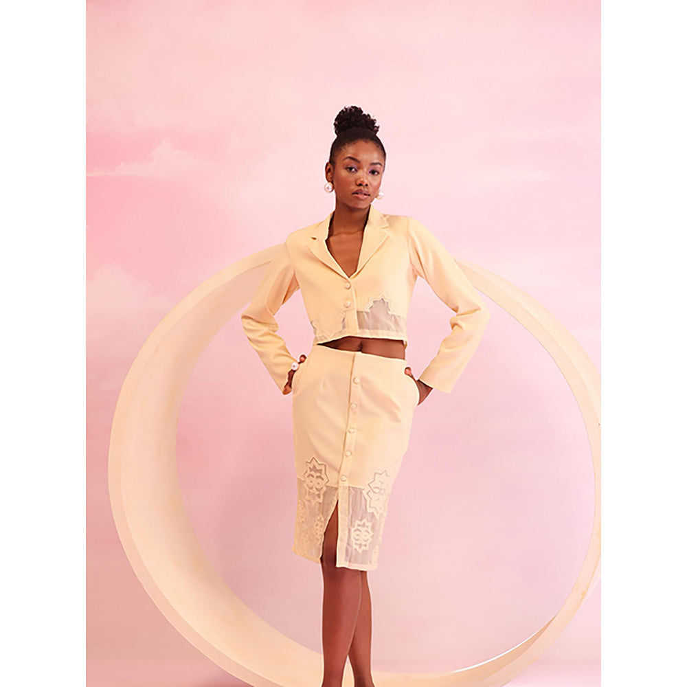 Orthodox Pearl Edge Crop Blazer