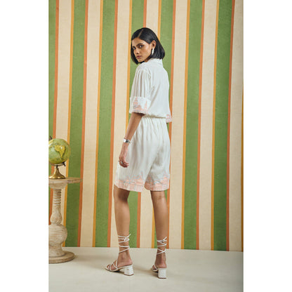 Orthodox Block Tone Ivory Shorts