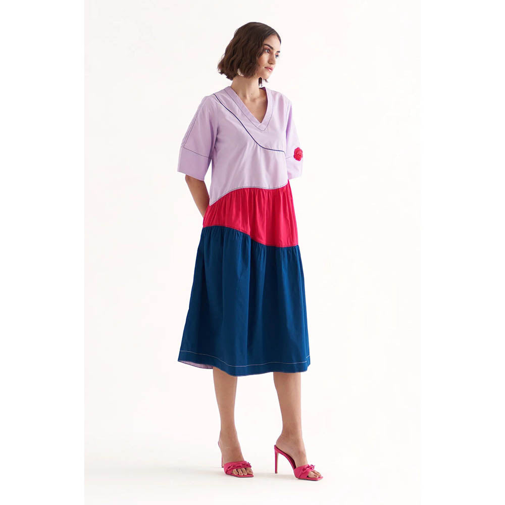 Our Love Omg Multi Colour Midi Dress