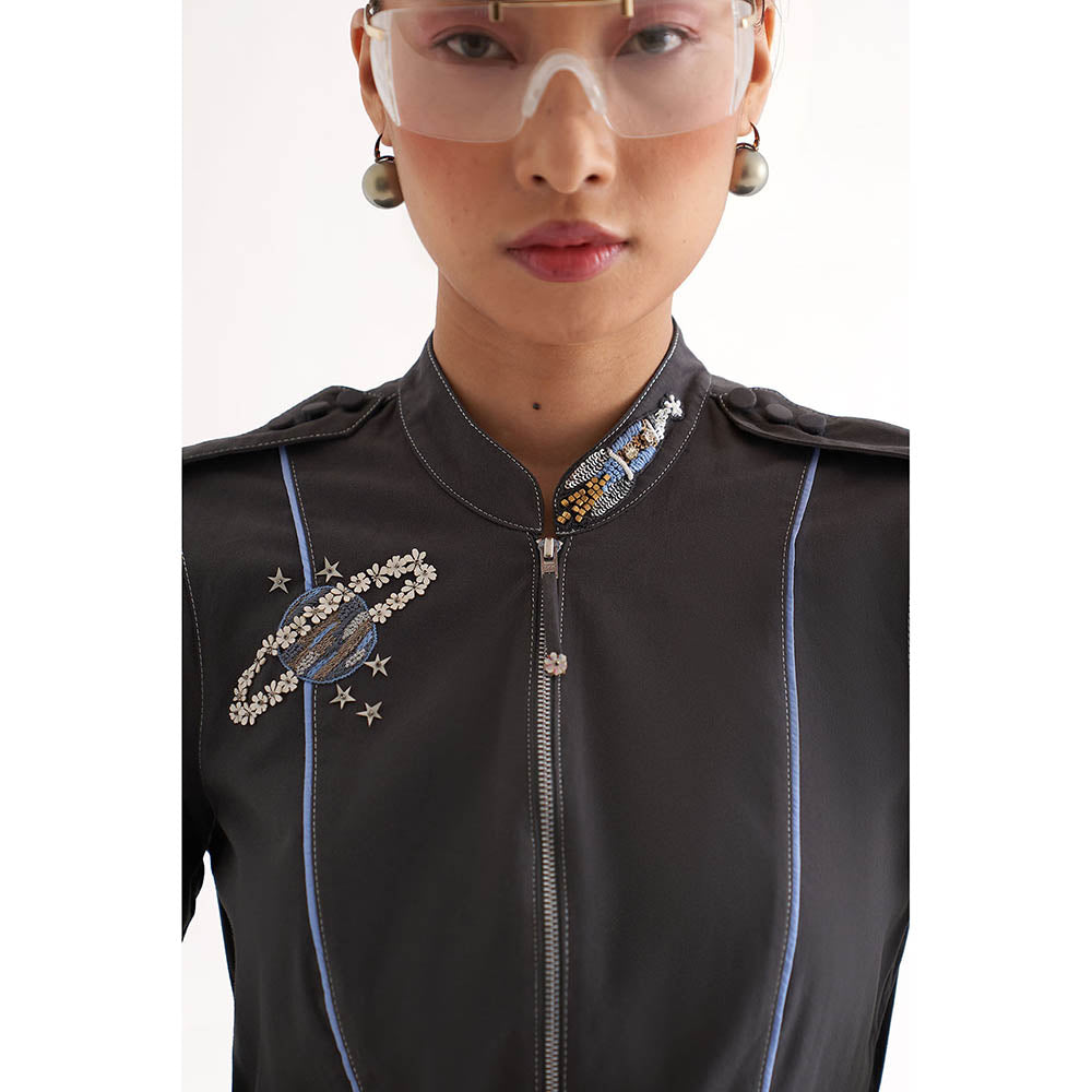 Our Love Grey Astro Dress