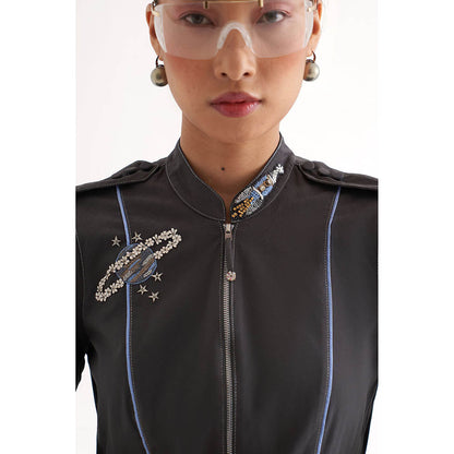 Our Love Grey Astro Dress