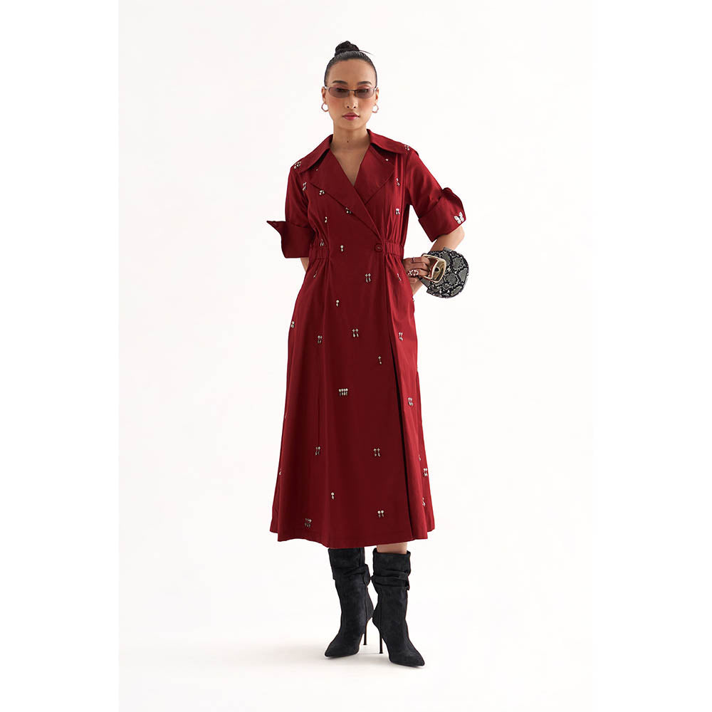 Our Love Red Starry Dress