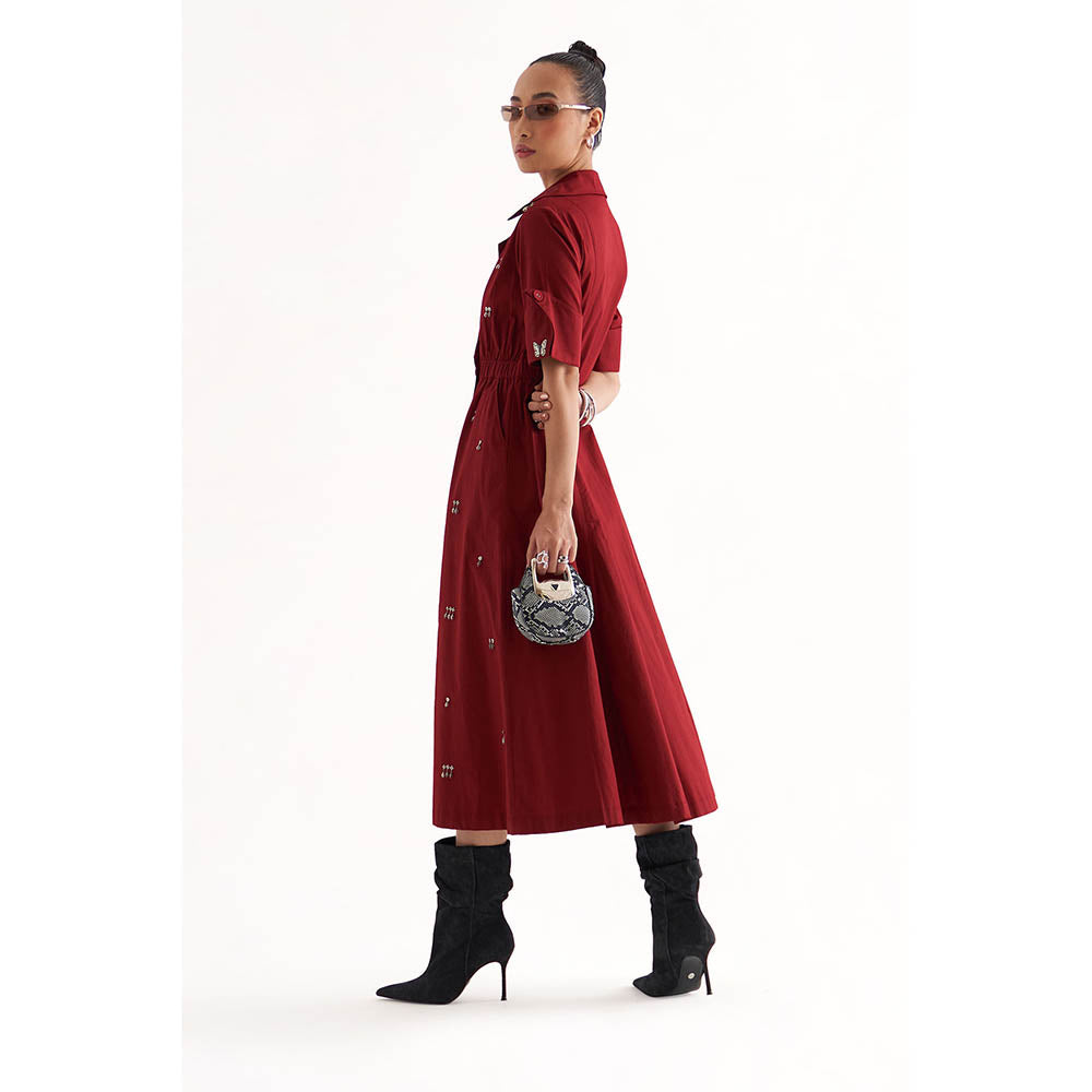 Our Love Red Starry Dress